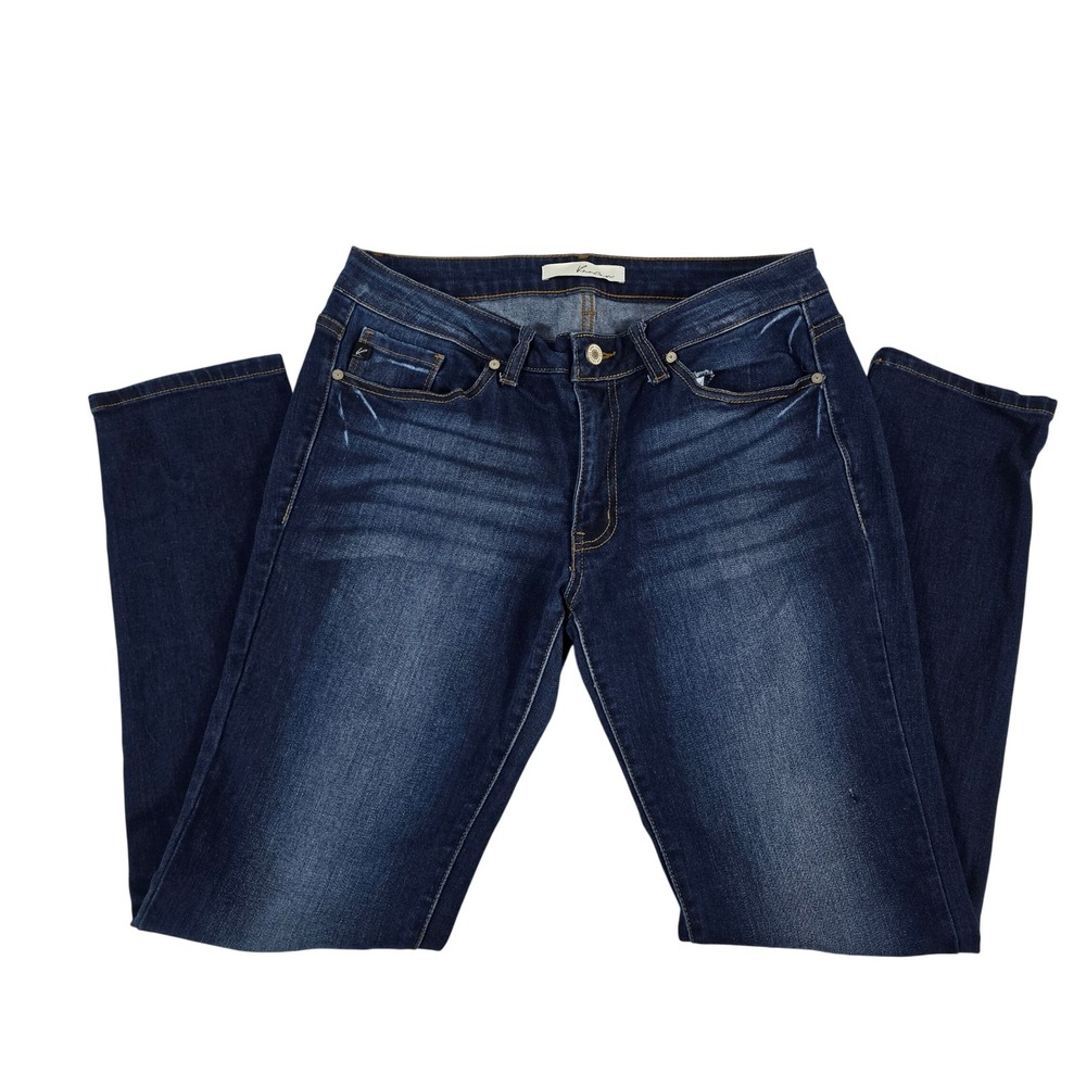 Kancan Womens Jeans Style KC7085D Dark Wash slim Straight Leg Size W11 29